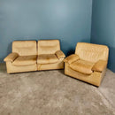 De Sede DS-63 Two Seater Sofa & Matching Armchair 