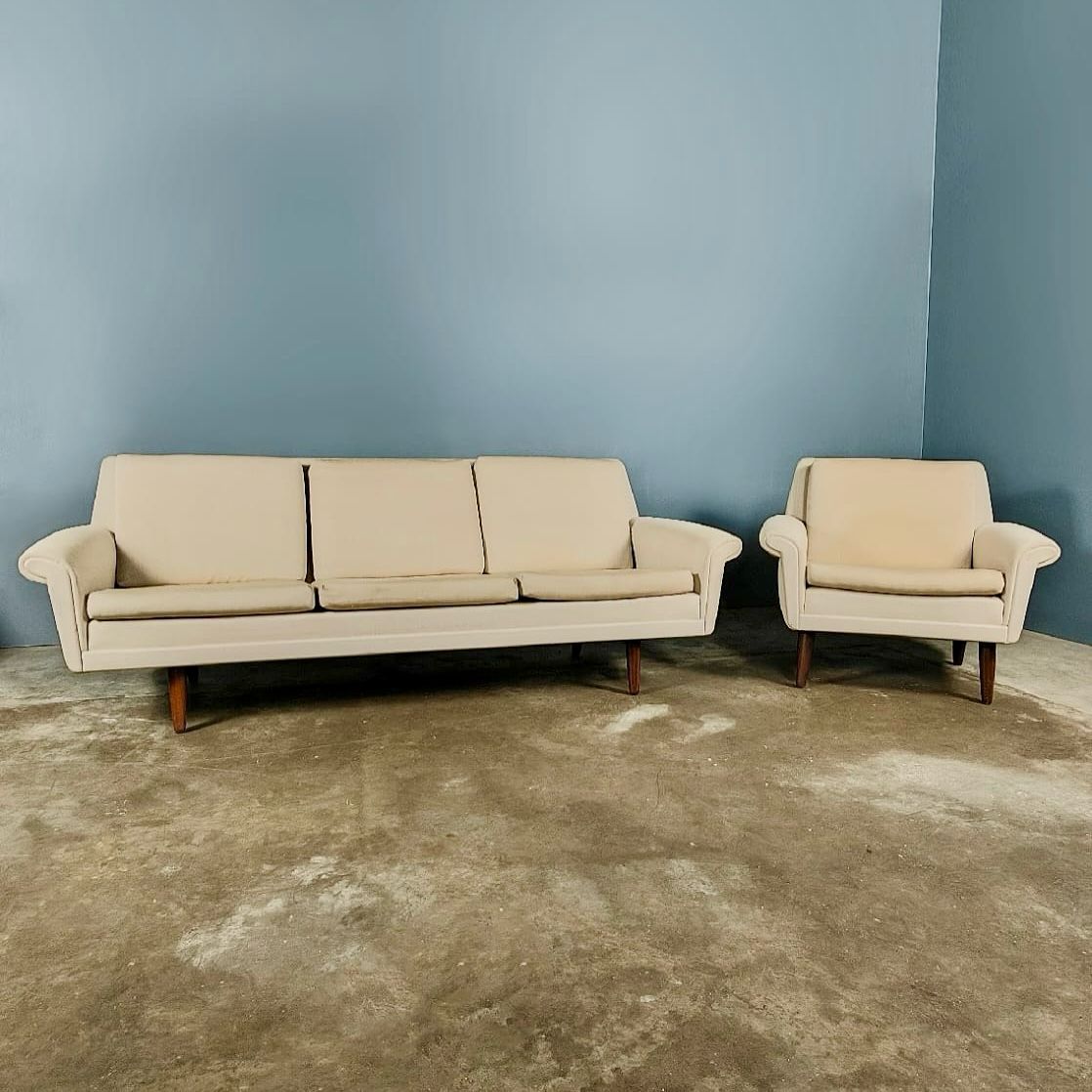 SOLD Danish Matador Diplomat Sofa & Armchair Aage Christiansen Erhardsen & Andersen Eran Mobler