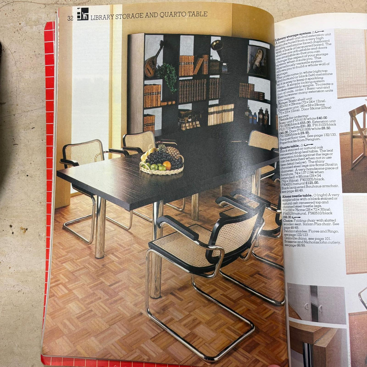 Six Black Marcel Breuer Cesca Bauhaus Dining Chairs With Matching Extending Dining Table Mid Century Vintage Retro MCM