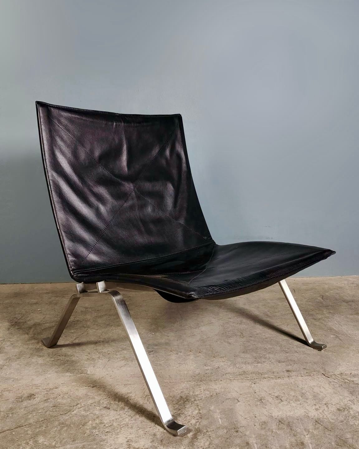 SOLD Poul Kjærholm After PK22 Lounge Chair 1980 Style Of Fritz Hansen & Ejvind Kold Christensen