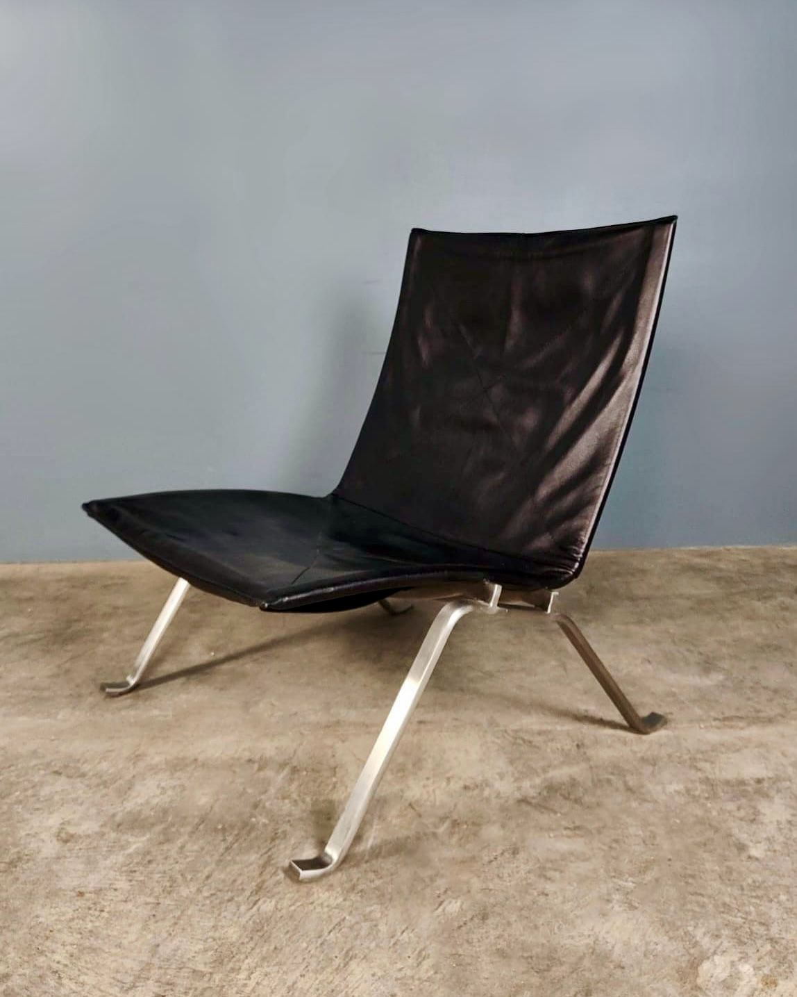 SOLD Poul Kjærholm After PK22 Lounge Chair 1980 Style Of Fritz Hansen & Ejvind Kold Christensen