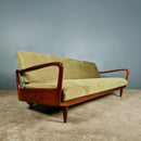 SOLD Greaves & Thomas Green Sofa Bed Mid Century Vintage Retro MCM