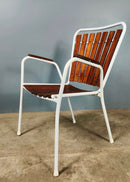 SOLD Danish Teak Daneline BKS 4 Garden Stacking Chairs & Table Mid Century Vintage Retro