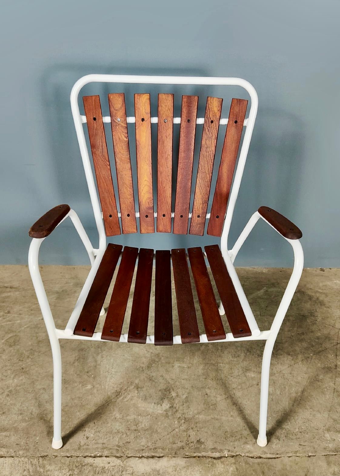 SOLD Danish Teak Daneline BKS 4 Garden Stacking Chairs & Table Mid Century Vintage Retro