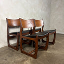 1960s Portwood Teak Extending Dining Table & Four Chairs Mid Century Vintage Retro MCM