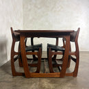1960s Portwood Teak Extending Dining Table & Four Chairs Mid Century Vintage Retro MCM