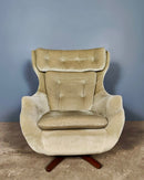 SOLD Pair Of Parker Knoll Statesman Swivel Egg Lounge Chairs Mid Century Vintage Retro MCM