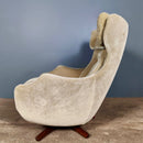 SOLD Pair Of Parker Knoll Statesman Swivel Egg Lounge Chairs Mid Century Vintage Retro MCM