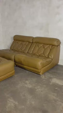 Tetrad Nucleus Leather Armchairs/Sofa Lounge Suite Mid Century Vintage Retro MCM