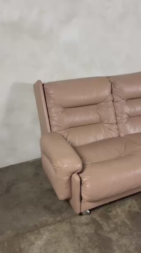 Mid Century G Plan Melissa Three Seater Sofa Leather Vintage Retro MCM