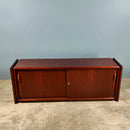 Rosewood Dyrlund Danish Sliding Sideboard Credenza Mid Century Vintage Retro MCM