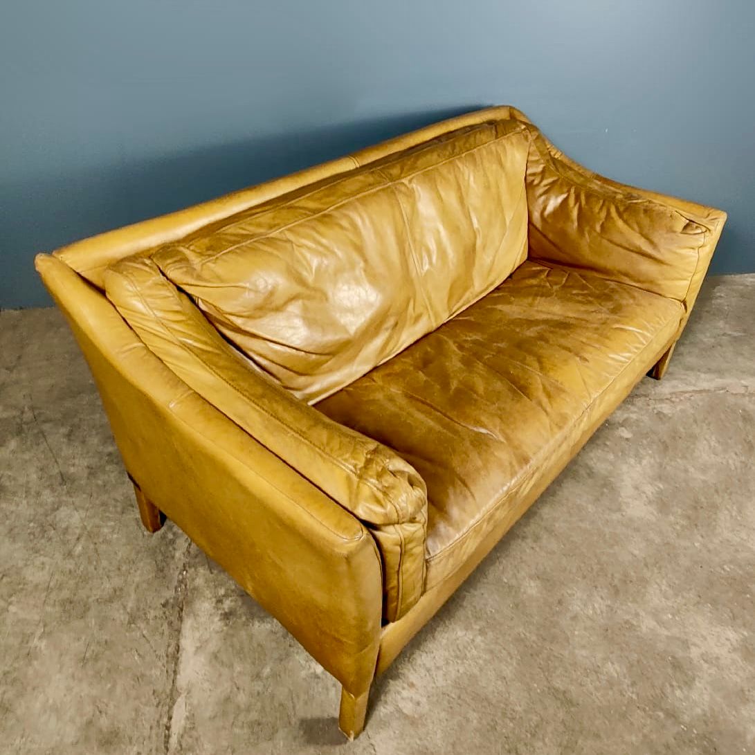 SOLD Timothy Oulton Reggio Halo Three Seater Sofa Leather